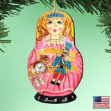 Clara Nutcracker Matreshka Wooden Ornaments by G. DeBrekht - Christmas Decor - 8115152