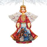Nativity Christmas Angel Wooden Ornaments by G. DeBrekht - Nativity Holiday Decor - 8152722