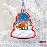 Fox Mercury Glass Ornament by G. DeBrekht - Wildlife Holiday Décor - 771029