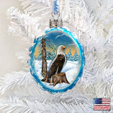Eagle Mercury Glass Ornament by G. DeBrekht - Wildlife Holiday Décor - 771030
