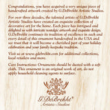 Eagle Mercury Glass Ornament by G. DeBrekht - Wildlife Holiday Décor - 771030