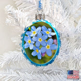Floral Mercury Glass Ornament by G. DeBrekht - Wildlife Holiday Décor - 771035