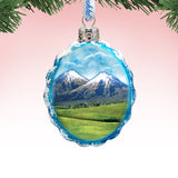 Mountains Mercury Glass Ornament by G. DeBrekht - Wildlife Holiday Décor - 771039