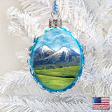 Mountains Mercury Glass Ornament by G. DeBrekht - Wildlife Holiday Décor - 771039