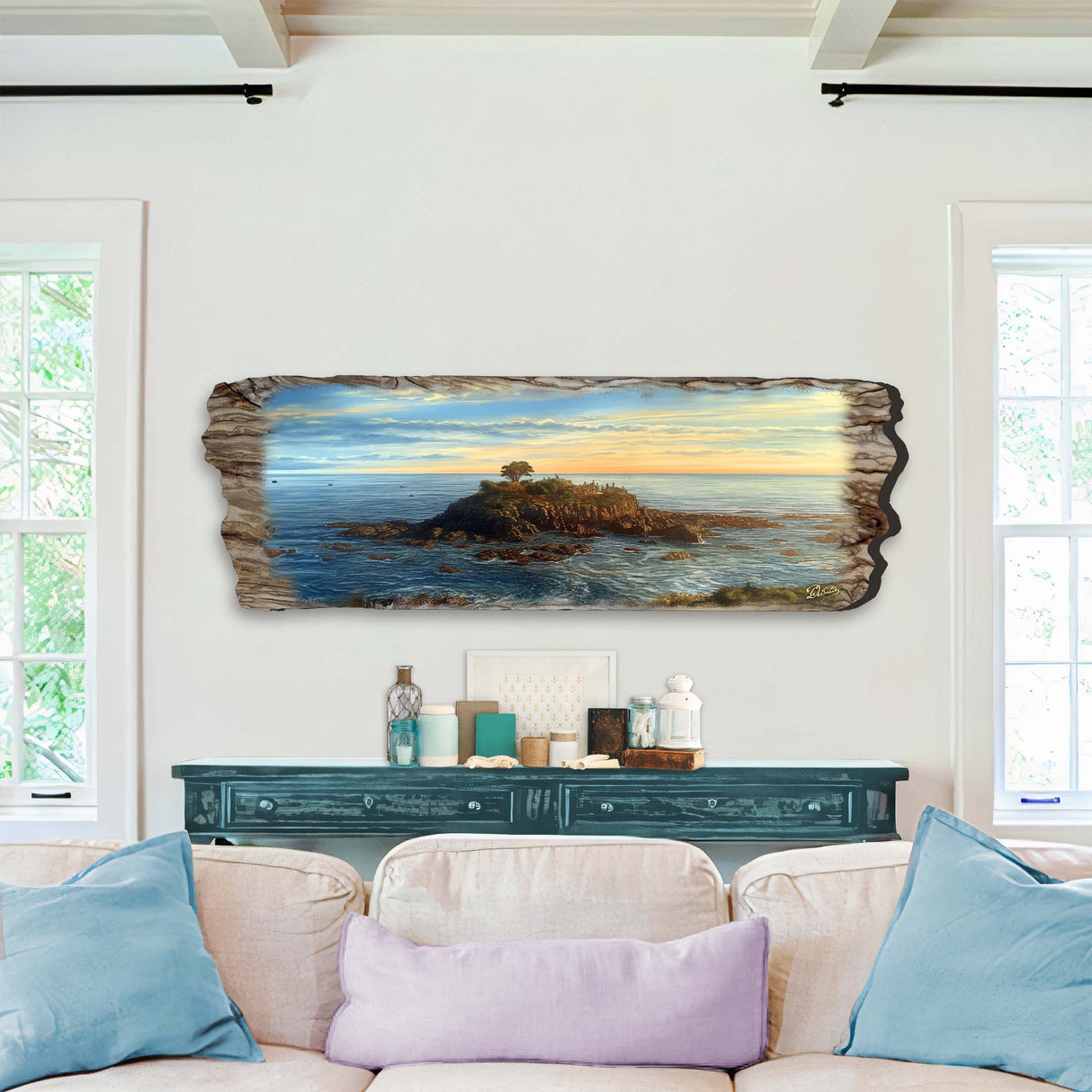 Ocean View Wooden Wall Art by G. DeBrekht Coastal Decor - 8491104W