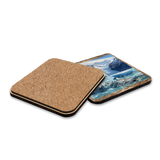 Glacier's Majesty Wooden Cork Placemat and Coasters Gift Set of 7 by Nature Wonders Nature Wildlife Decor  - 85402C-S7