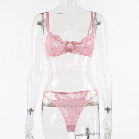 Ladies Underwire Lace Lingerie Suit Fashion - Lootquake