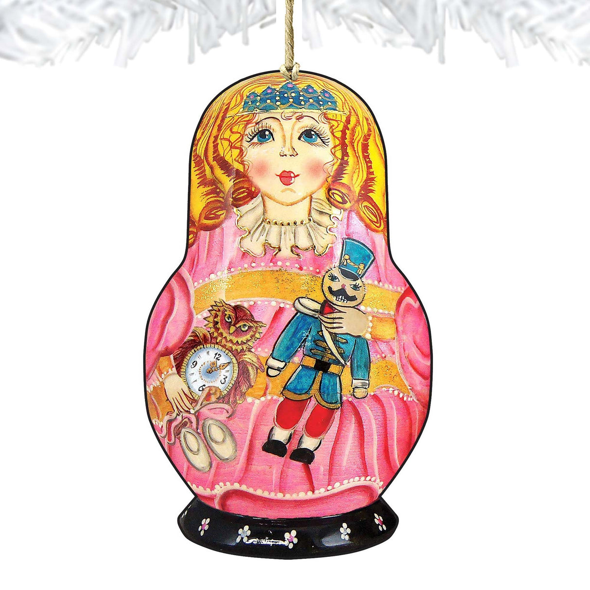 Clara Nutcracker Matreshka Wooden Ornaments by G. DeBrekht - Christmas Decor - 8115152