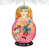 Clara Nutcracker Matreshka Wooden Ornaments by G. DeBrekht - Christmas Decor - 8115152