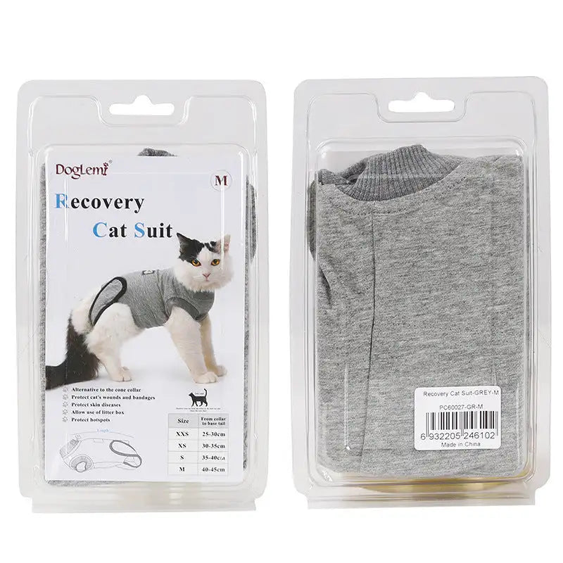 Pet Cat Recovery After Surgery Clothing Pet Wound Anti-mite Sterilization Suit pet products supplies &c - Lootquake