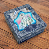 Adorno de cristal con forma de copo de nieve de oso polar de G. DeBrekht - Decoración navideña con temática de vida silvestre - 754-001