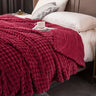 1pc Blanket Flannel/thick Blanket/grey/khaki/royal Blue/white/dark Gray/burgundy/beige/dark Brown/Silvery Gray/taro Purple/green/bedroom/guest Room/living Room/student Dormitory /car/sofa/travel Cute Multifunctional Blanket