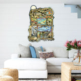 Arte mural caprichoso de reptiles, peces y anfibios de Laura Seeley - Decoración infantil Love Family - 8513011-LS