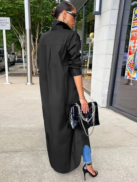 Long-sleeved Casual Shirts And Dresses With Multiple Wear Methods. - Lootquake