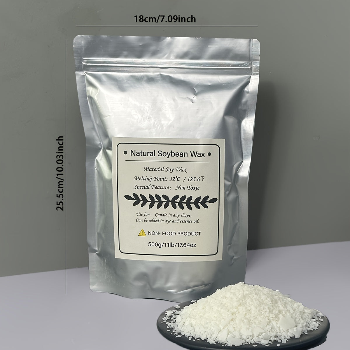 100 g à 1 000 g de cire de soja naturelle pour la fabrication de bougies parfumées DIY