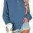 Solid Color Crew Neck Coat Long Sleeve Hoodie - Lootquake