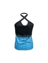 Ladies' Printed Backless Chest Hollow Hanging Neck Fashionable Casual Camisole Top - Lootquake