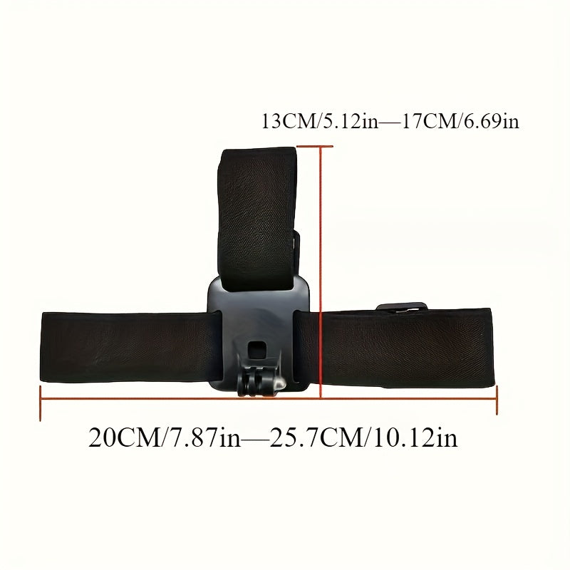 Support fixe réglable pour caméra de téléphone montée sur la tête, angle de vision direct, caméra vidéo en direct