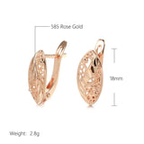 French Hollow Pattern Heart-shaped Earrings - Lootquake