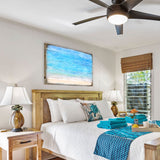 Arte de pared costero de madera de la marca Spataro Beach de Nature Wonders - Decoración costera con vida marina - 95226-2B