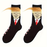 Calcetines de Trump para hombre: calcetines unisex divertidos y elegantes, ideales para fiestas, cumpleaños y otras ocasiones.