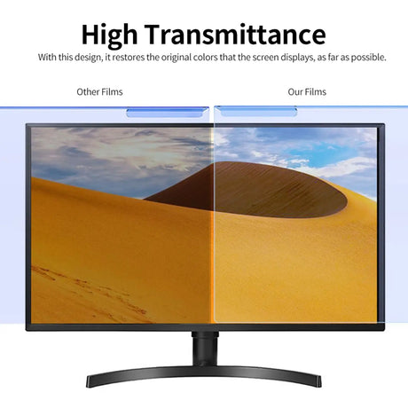 Hanging Blue Light Blocking Screen Protector High-transmittance-Anti-UV Eye Protection Film for 23-24'' Desktop-Monitor - Lootquake
