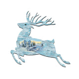 Decoración de puerta con ciervos encabritados - G. DeBrekht - Decoración navideña con animales - 8198211-1H