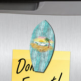 Surfboard Shaped Refrigerator Coastal Magnets Set of 3