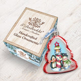 Adorno de cristal de mercurio con forma de pingüino y muñeco de nieve de Jamie Mills-Price - Decoración navideña de Papá Noel y muñeco de nieve - 778203-7508