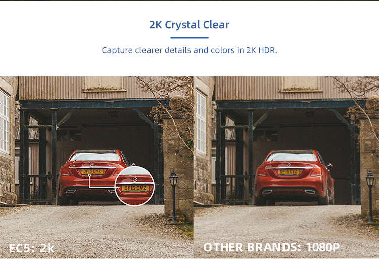 IMILAB EC5 Outdoor WiFi Security Camera - 2K Video, MiHome App Compatible