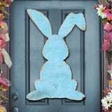 Blue Bunny Rabbit Easter Door Decor - Easter Spring Decor - 981342H