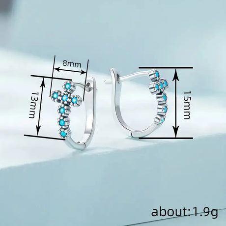 Geometric Cross Ear Clip Exquisite Matching Simple Female - Lootquake