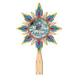 Cool Winds Father Winter Animals Tree Topper Wooden Decor by J. Bergsma  - Santa Snowman Decor - 89521-JB