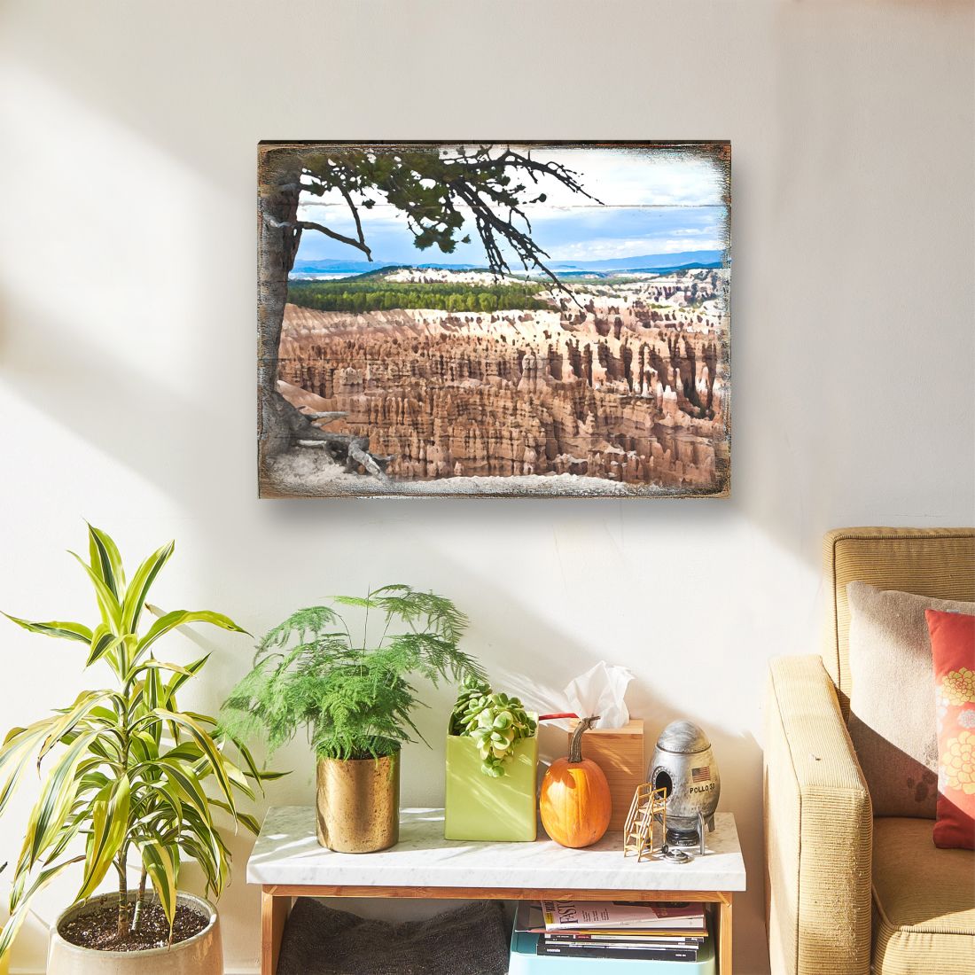 Canyon Tree View Art Wooden Wall Art by Nature Wonders - Nature Wildlife Decor  - 95281B