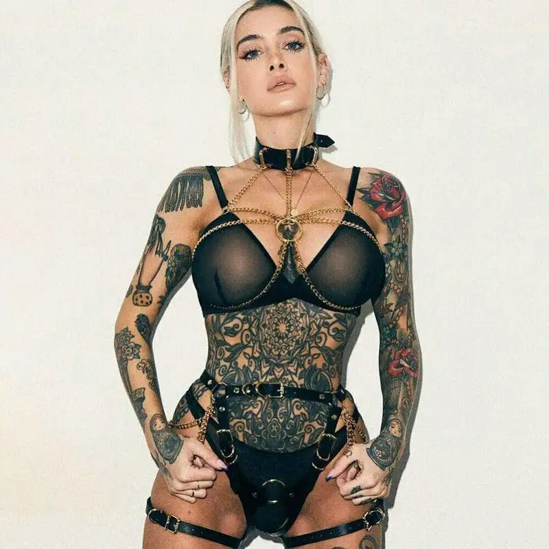 Lingerie Leather Sexy Clothing Binding Constraints - Lootquake