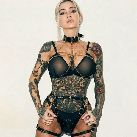 Lingerie Leather Sexy Clothing Binding Constraints - Lootquake