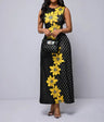 Ladies' Floral Print Off Shoulder Fashionable Dress - Lootquake