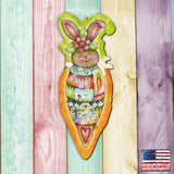 Carrot Bunny Easter Door Decor by Jamie Mills-Price - Easter Spring Decor - 8457609H