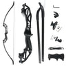 Ensemble d'arcs recourbés démontables de 56 pouces, pour la chasse, le tir à l'arc sur cible, avec branches et contremarche en alliage d'aluminium pour adultes, jeunes ou débutants – Droitier 40 lb