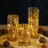 6/8/10inch High Battery Glass Decorative Lights（Set of 3）-0