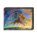 ¿Adónde vamos? Mi preciosa fantasía. Arte mural de madera de Josephine Wall - Decoración de fantasía - 852142-JW