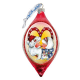 Merry Kissmas Glass Ornament by Jamie Mills-Price - Christmas Decor - 757-302-MP