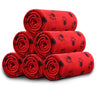 6 pack Cozy 24x28 Inch Paw Print Blanket for Dogs and Cats - Soft and Warm Bed Cover for Ultimate Comfort Christmas Gift