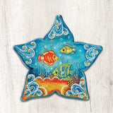 Decoración para puerta de casa de playa con estrellas de mar de G. DeBrekht - Decoración costera navideña - 8126151H