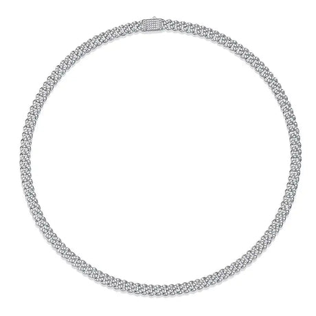 Life Convention Luxury Fashion Mossan Diamond S925 Silver Necklace - Lootquake