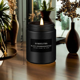 Vela perfumada de cedro negro y sándalo para hombre, vela perfumada para el hogar, vela de soja perfumada, 50 horas de duración, regalo ideal para hombres.