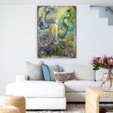 Mer Fairy Fantasy Wooden Wall Art by Josephine Wall - Fantasy Decor - 852149-JW