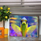 Arte mural costero de madera con peces tropicales de Nature Wonders - Decoración costera con vida marina - 95263B