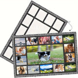 Couverture personnalisée par sublimation - Panneaux personnalisables 9/15/20, 40 x 60 pouces - Cadeau idéal pour Noël, Halloween et Thanksgiving