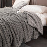 1pc Blanket Flannel/thick Blanket/grey/khaki/royal Blue/white/dark Gray/burgundy/beige/dark Brown/Silvery Gray/taro Purple/green/bedroom/guest Room/living Room/student Dormitory /car/sofa/travel Cute Multifunctional Blanket